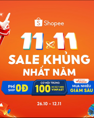 Poster dự án truyền thông Mega Sale Campaign